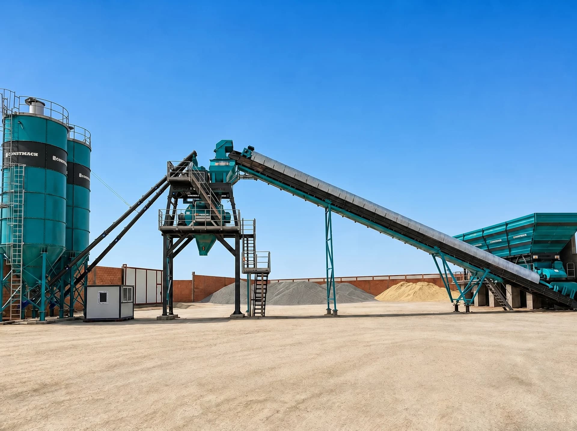 STATIONARY 100 / CONCRETE BATCHING PLANT — Algeria kurulum referansı