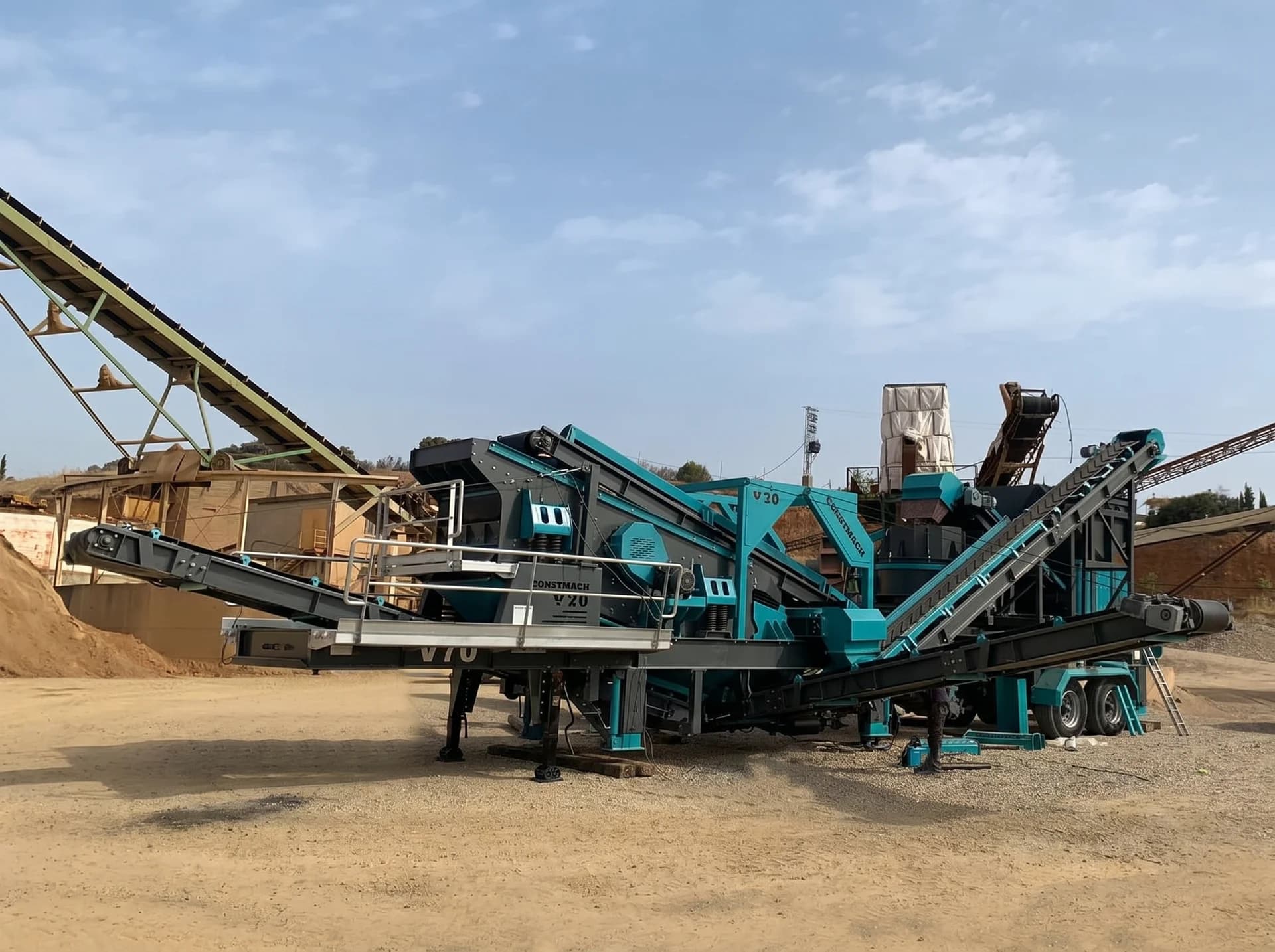 V-70 / MOBILE CRUSHING AND SCREENING PLANT — Spain kurulum referansı