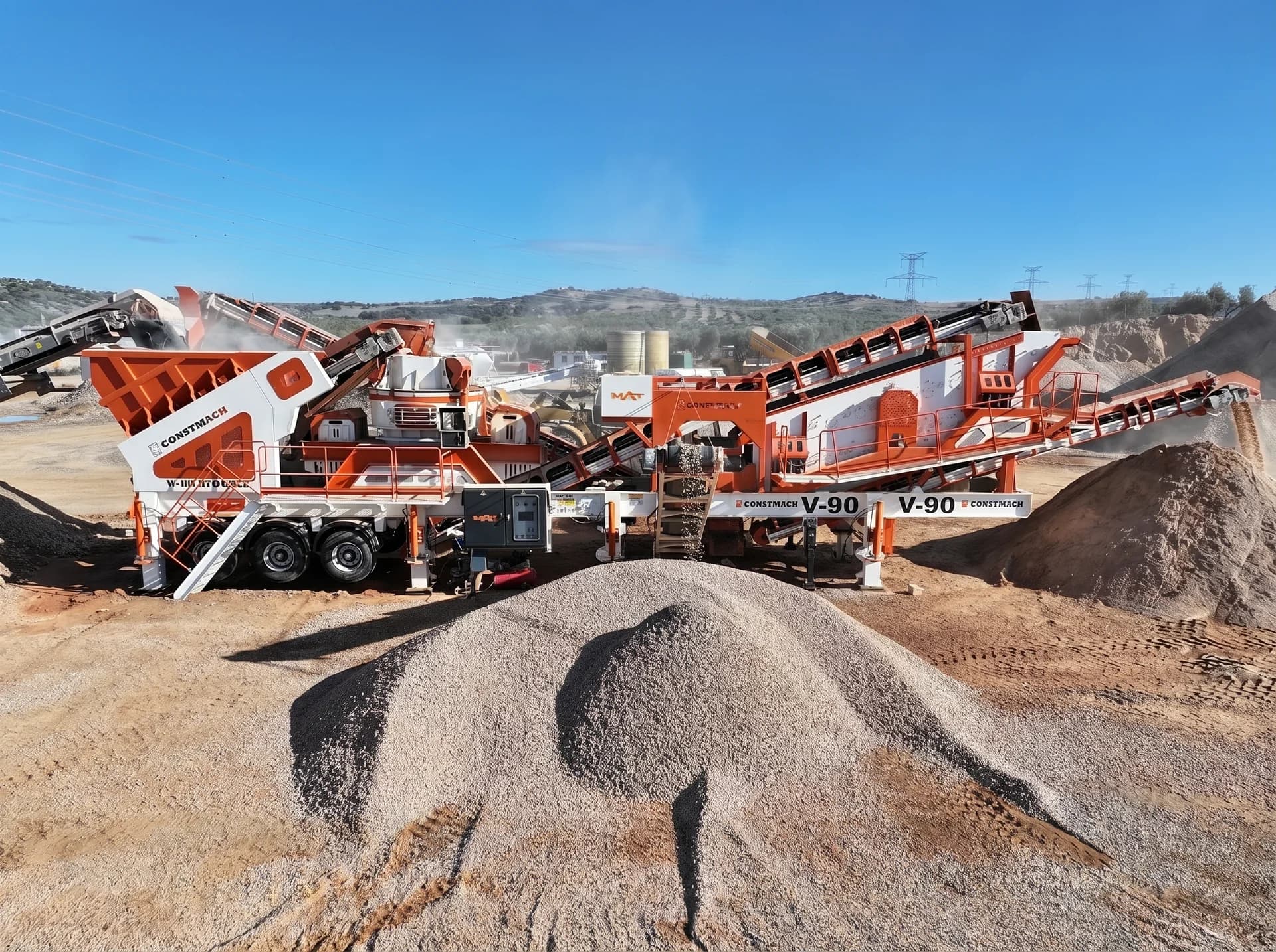 V-90 / MOBILE CRUSHING & SCREENING PLANT — Spain kurulum referansı