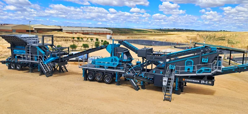 JS-2 Mobile Jaw and Secondary Impact Crusher Plant