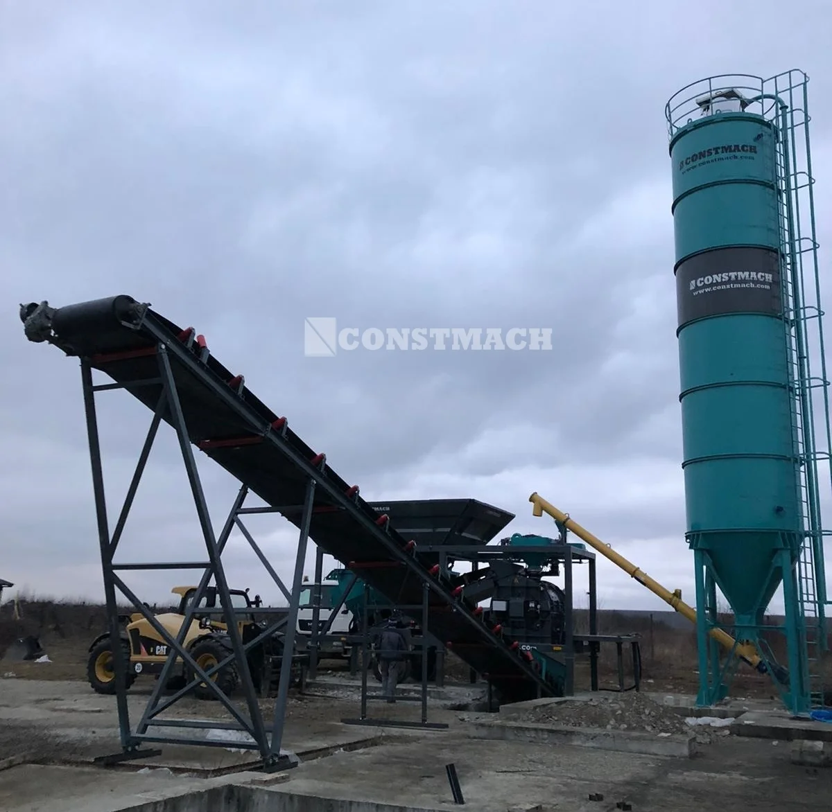  Mobicom 45 Mobile Concrete Batching Plant Commissioned in Croatia