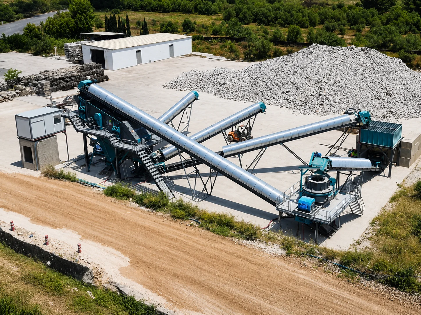 recycling crushing plant with vsi spain