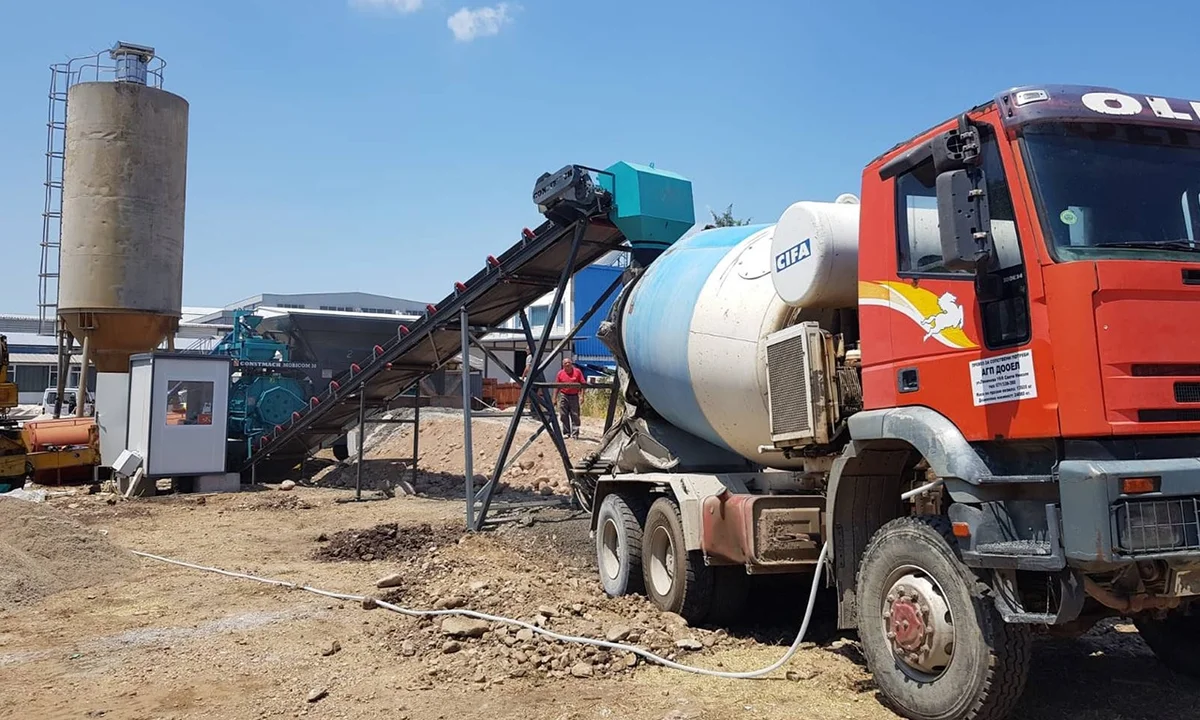 Constmach Mobicom 30 Mobile Concrete Plant Commissioned in North Macedonia