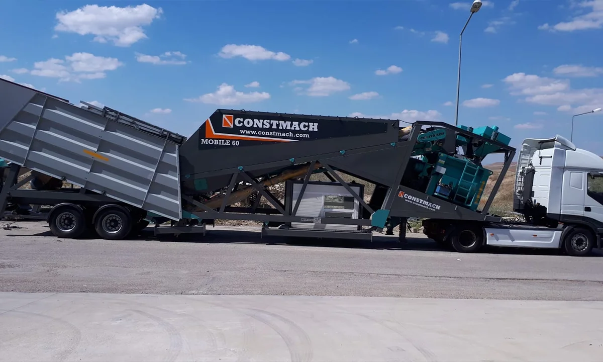 Constmach Mobile 60 Mobile Concrete Plant Shipped to Romania