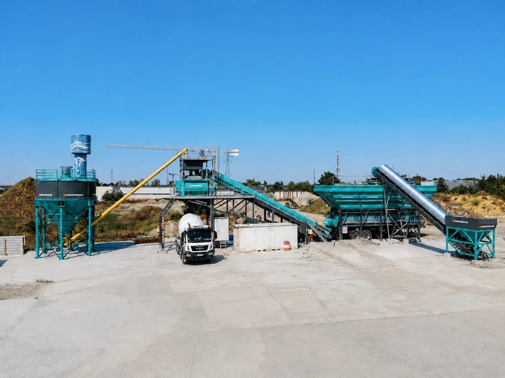 Successful Installation of Mobile 120 Concrete Plant in France