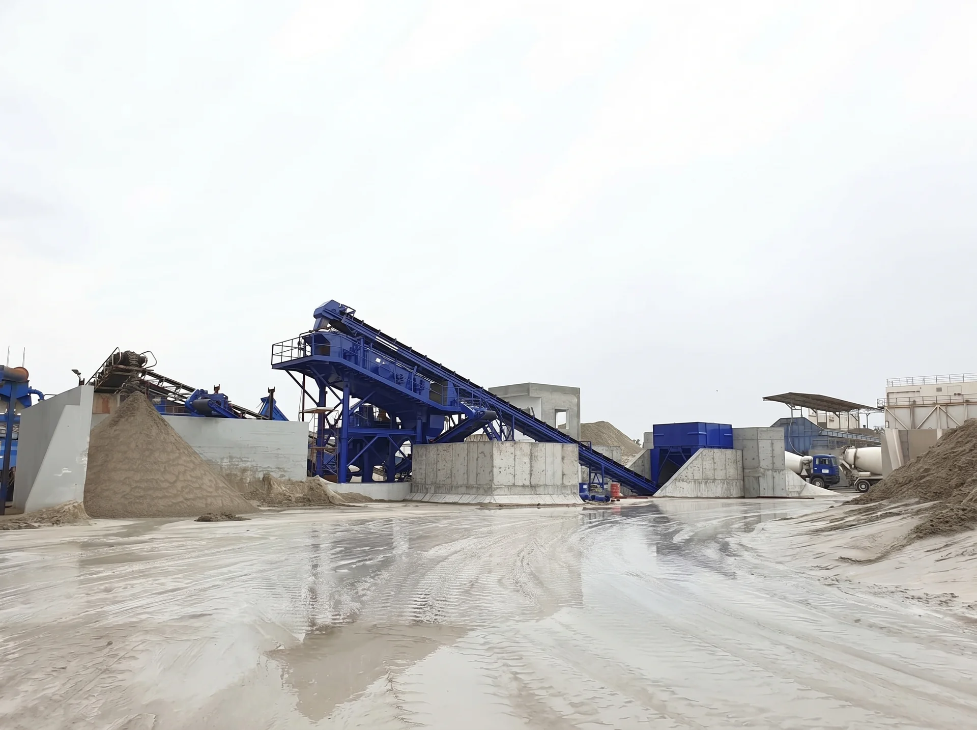 SAND WASHING SCREW WITH HYDROCYCLONE — Bahrain kurulum referansı