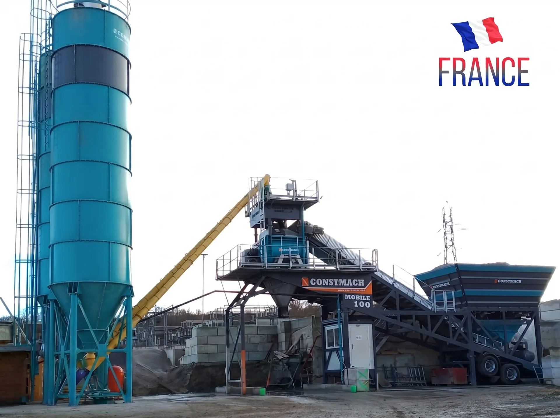 MOBILE 100 / CONCRETE BATCHING PLANT — France kurulum referansı