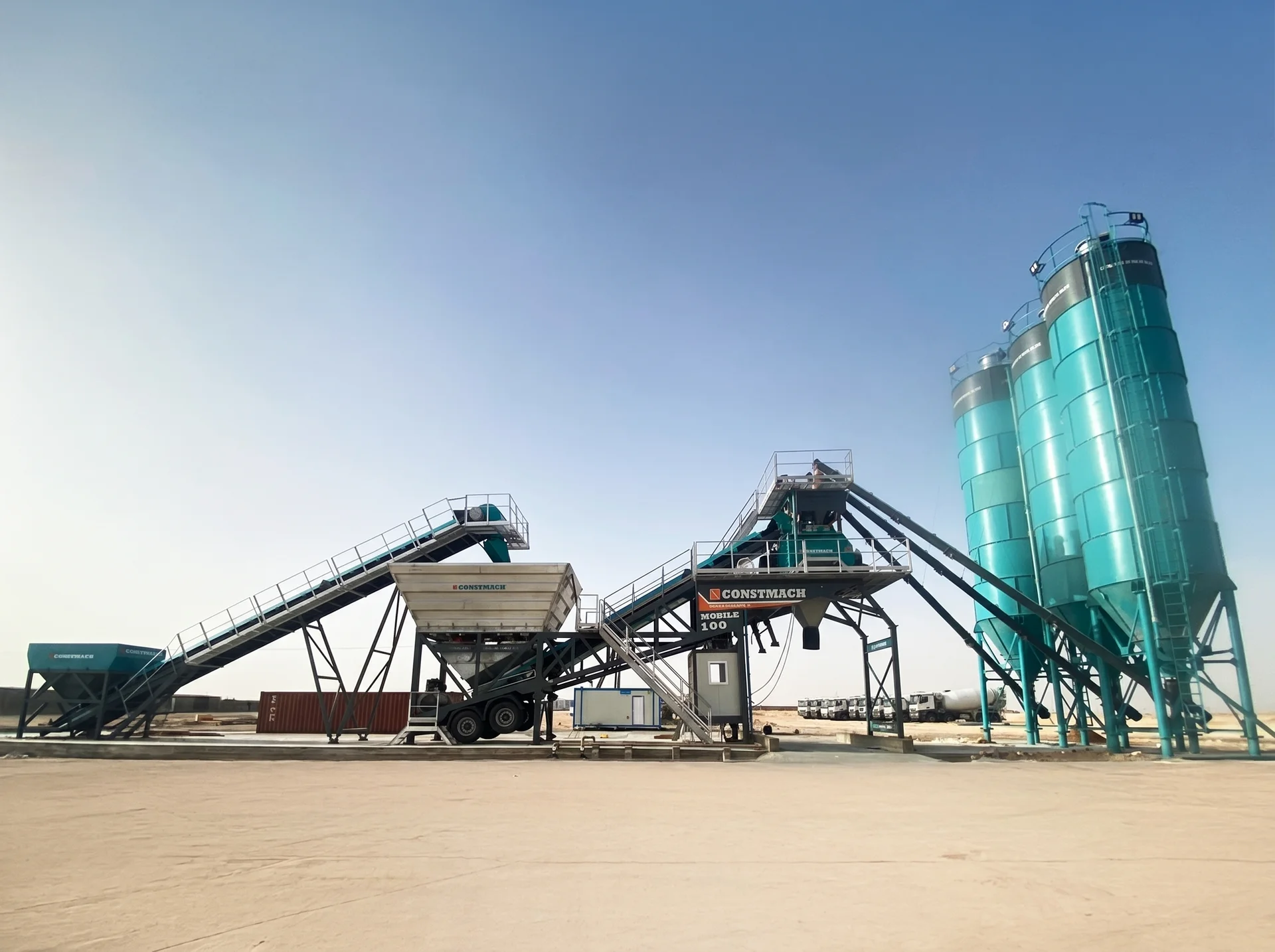MOBILE 100 / CONCRETE BATCHING PLANT — Libya kurulum referansı