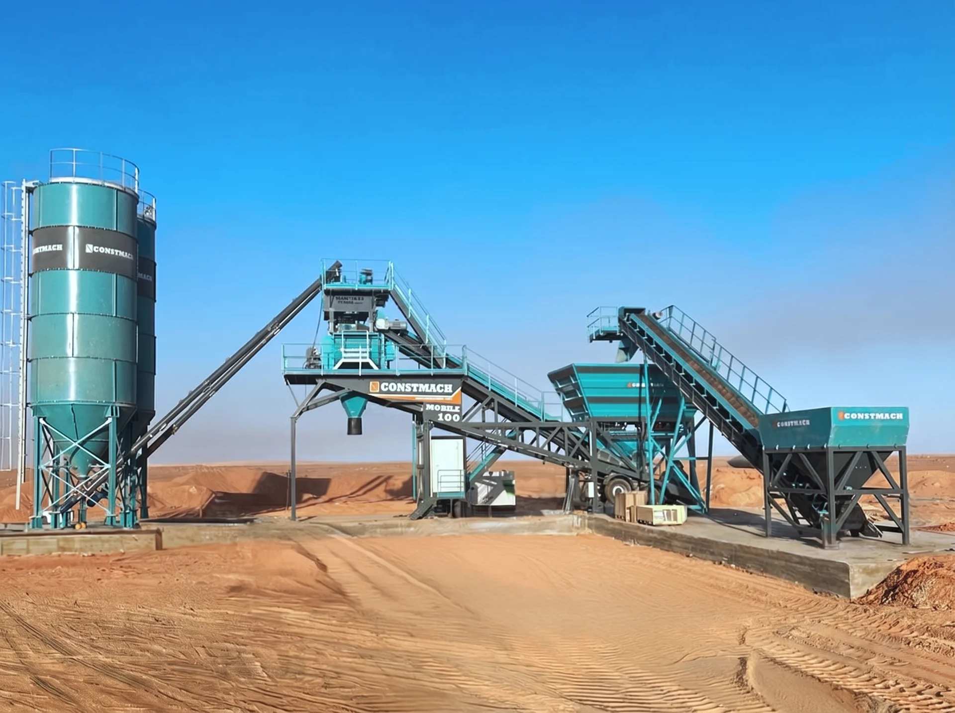MOBILE 100 / CONCRETE BATCHING PLANT — Libya kurulum referansı