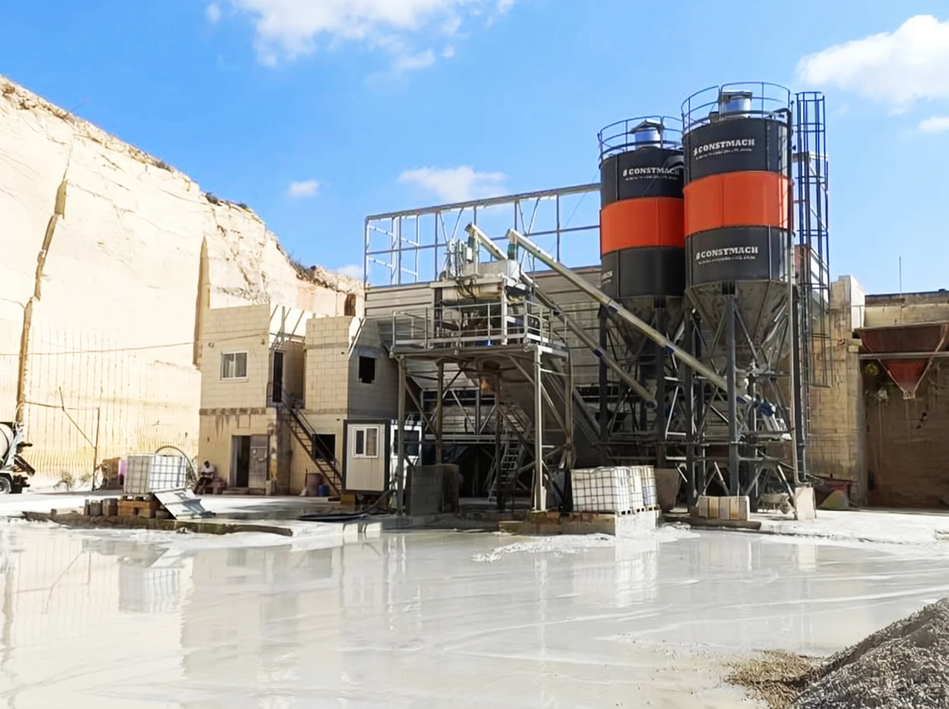 DRYMIX 100 / CONCRETE BATCHING PLANT — Malta kurulum referansı