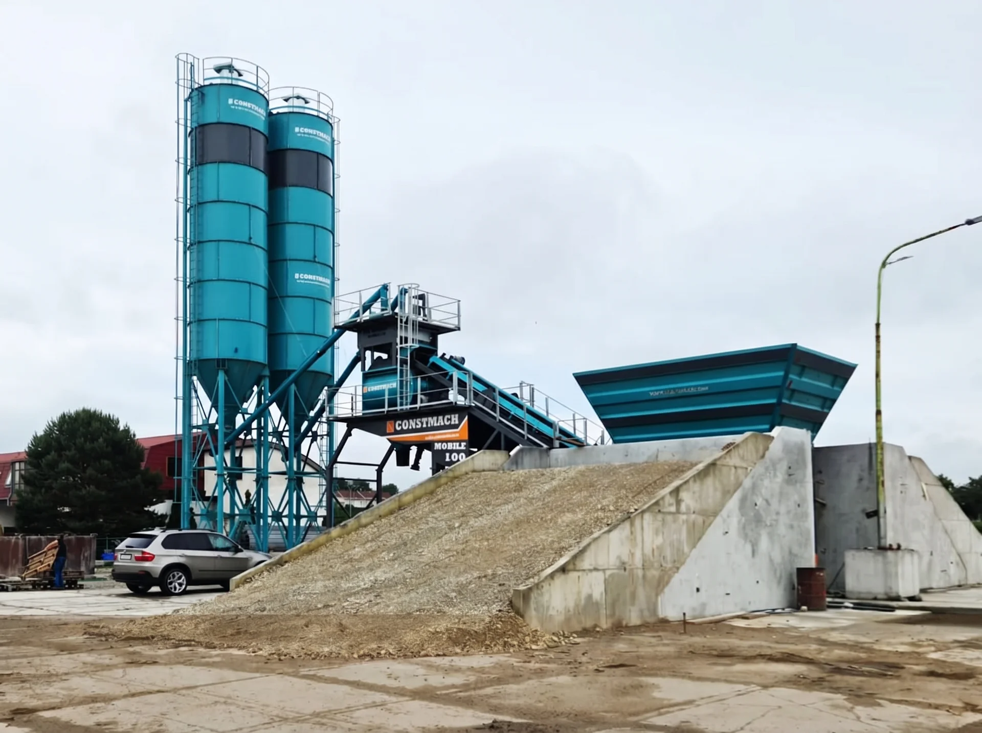 MOBILE 100 / CONCRETE BATCHING PLANT — Slovakia kurulum referansı