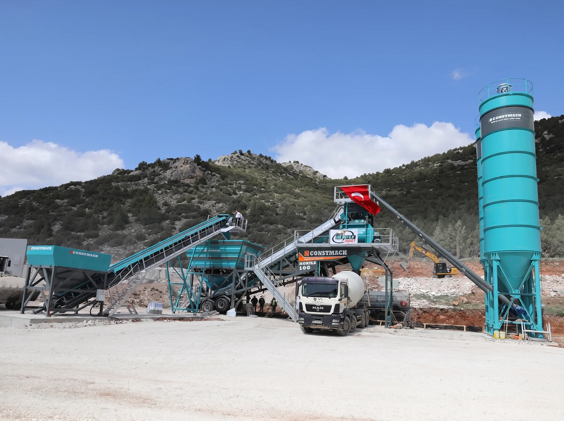 MOBILE 100 / CONCRETE BATCHING PLANT — Turkey kurulum referansı